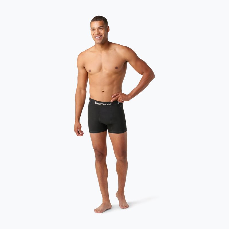 Boxer termici Smartwool Brief Boxed da uomo, nero 5