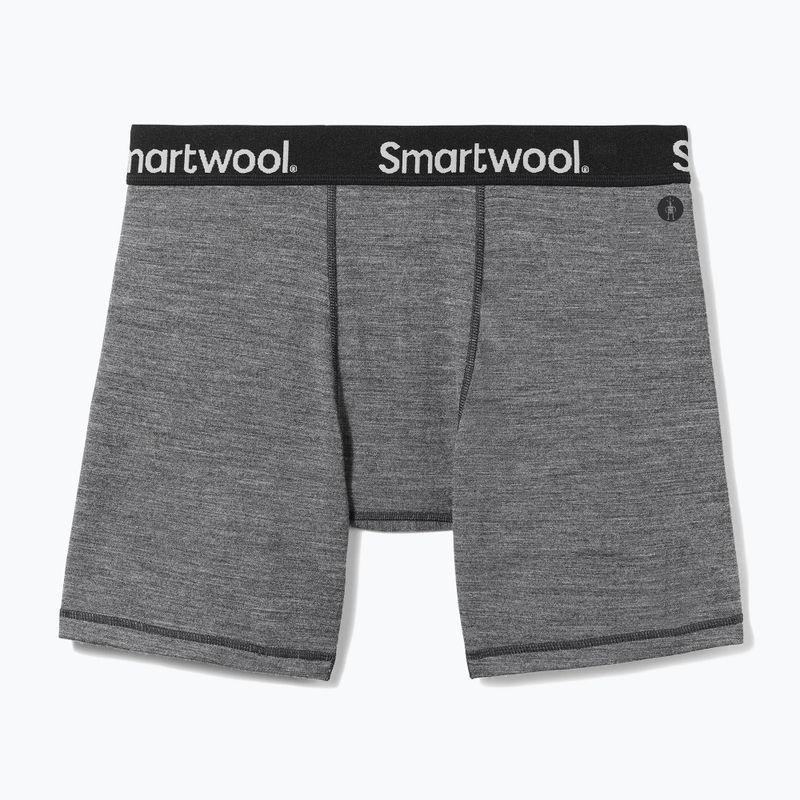 Boxer termici Smartwool Brief Boxed da uomo grigio heather medio 3