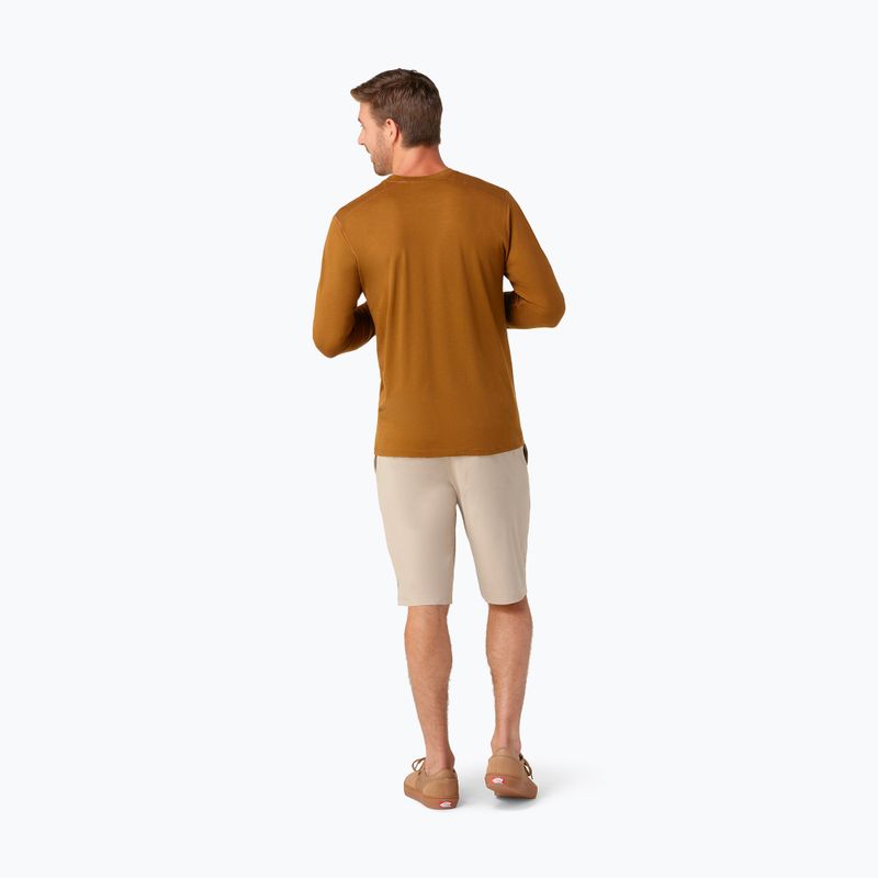 Smartwool Classic All-Season Merino Baselayer Thermal Longsleeve da uomo in scatola fox brown 2