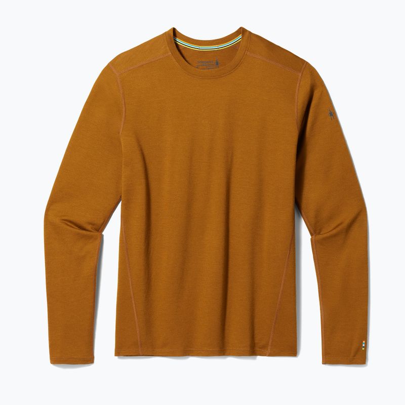 Smartwool Classic All-Season Merino Baselayer Thermal Longsleeve da uomo in scatola fox brown 3