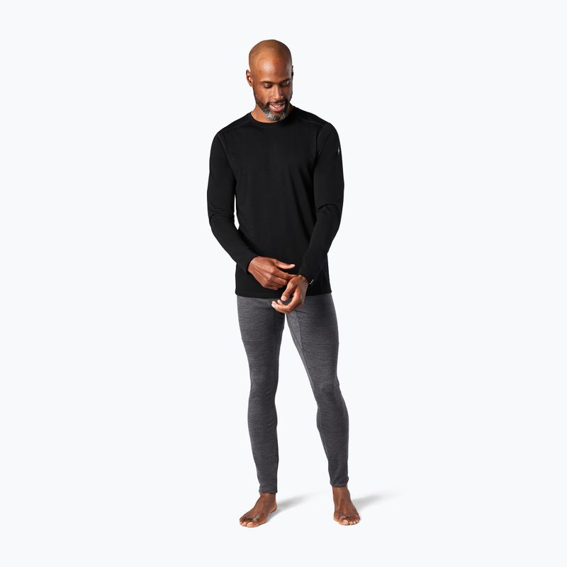 Smartwool Classic All-Season Merino Baselayer da uomo in scatola manica lunga termica nera