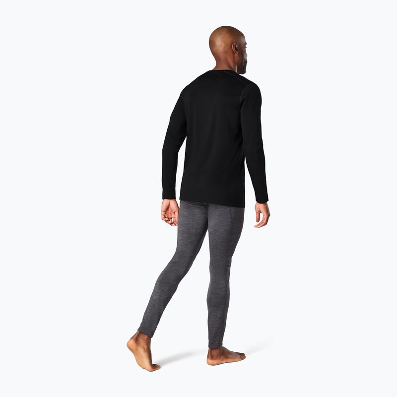 Smartwool Classic All-Season Merino Baselayer da uomo in scatola manica lunga termica nera 2