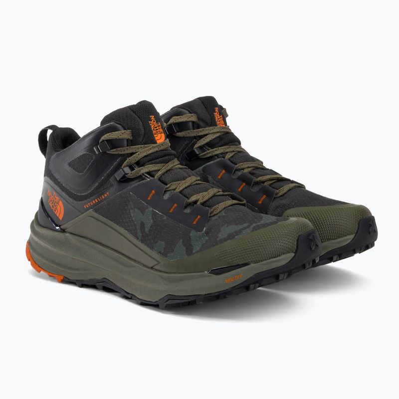 Stivali da trekking da uomo The North Face Vectiv Exploris 2 Mid Futurelight nuovo taupe verde stampa mimetica 4