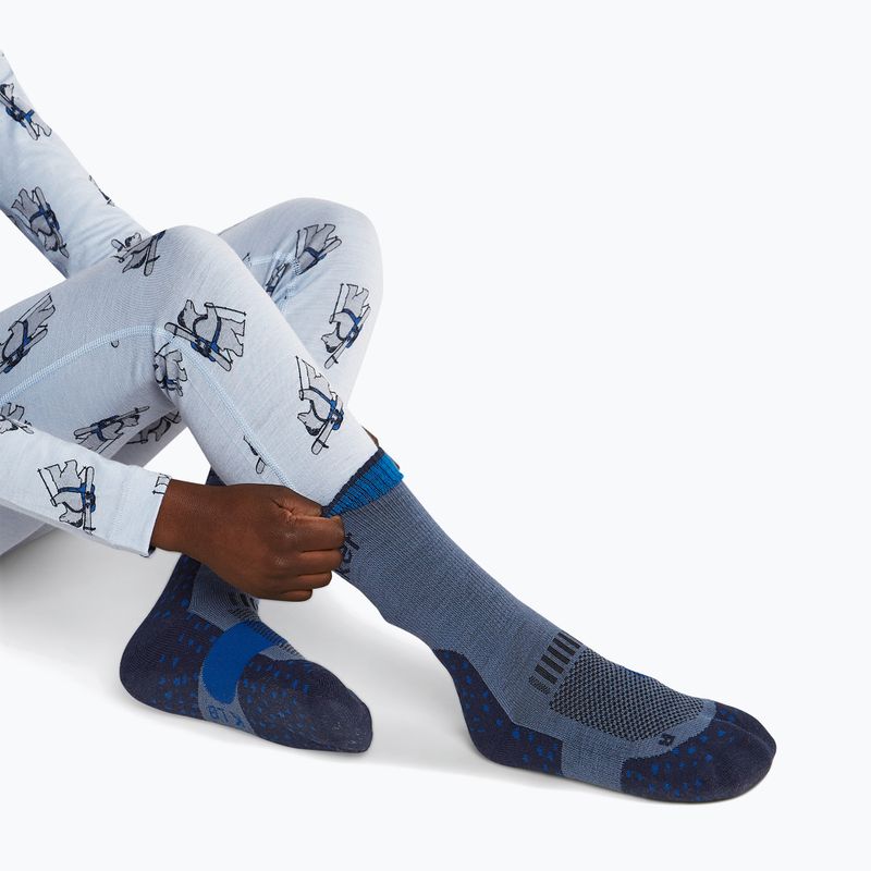 Calze per bambini Icebreaker Merino Hike+ Light Crew dawn/midnight navy/lazuri 4