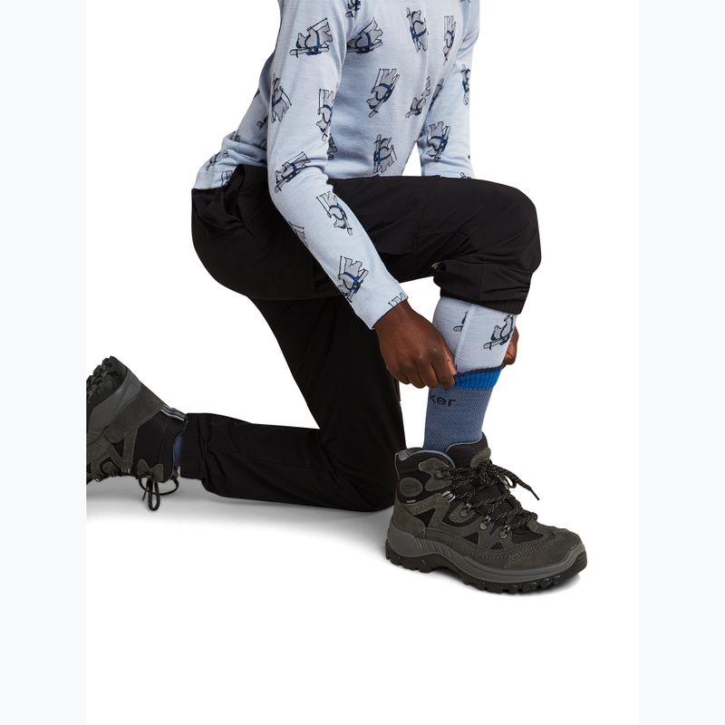 Calze per bambini Icebreaker Merino Hike+ Light Crew dawn/midnight navy/lazuri 5