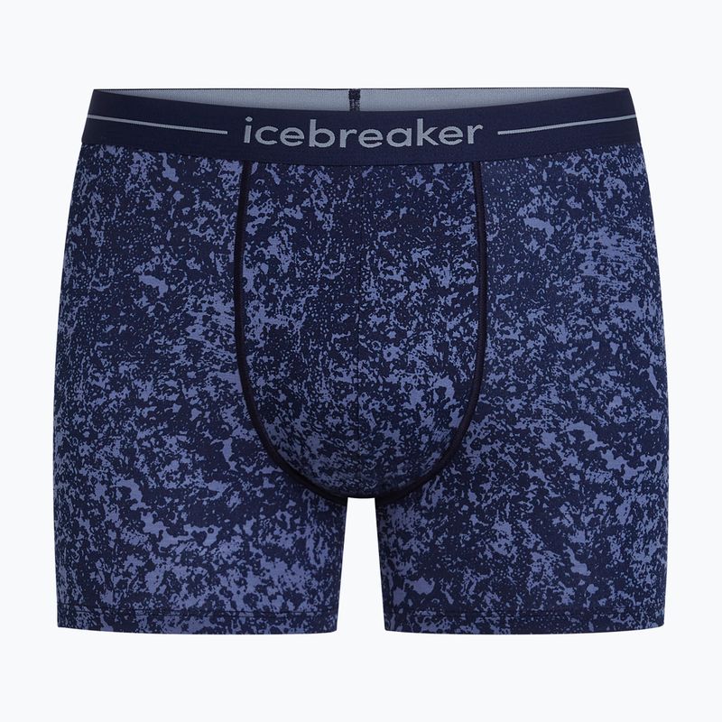 Boxer termici da uomo Icebreaker Merino 150 Anatomica Moss Bloom midnight navy/aop