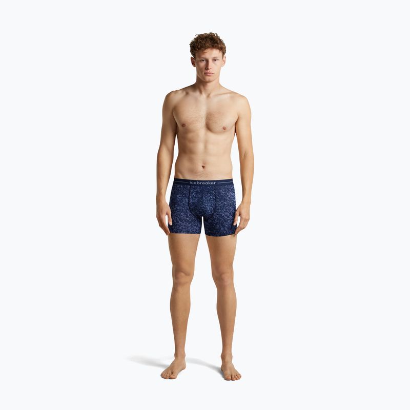 Boxer termici da uomo Icebreaker Merino 150 Anatomica Moss Bloom midnight navy/aop 3