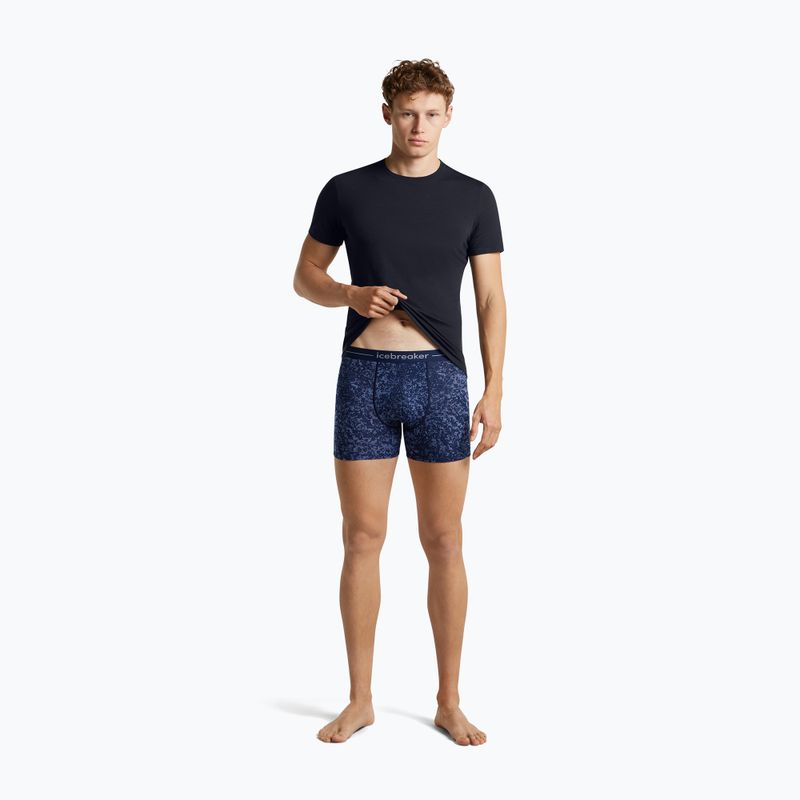 Boxer termici da uomo Icebreaker Merino 150 Anatomica Moss Bloom midnight navy/aop 5