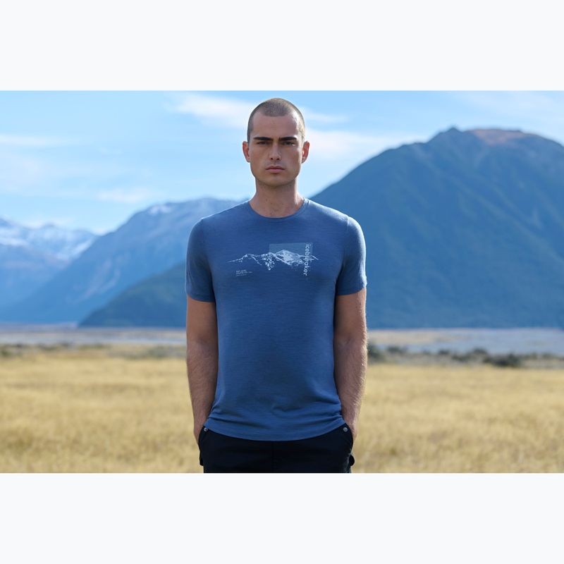 Maglia termica da uomo Icebreaker Merino 150 Tech Lite Pure Altitude Dawn 8