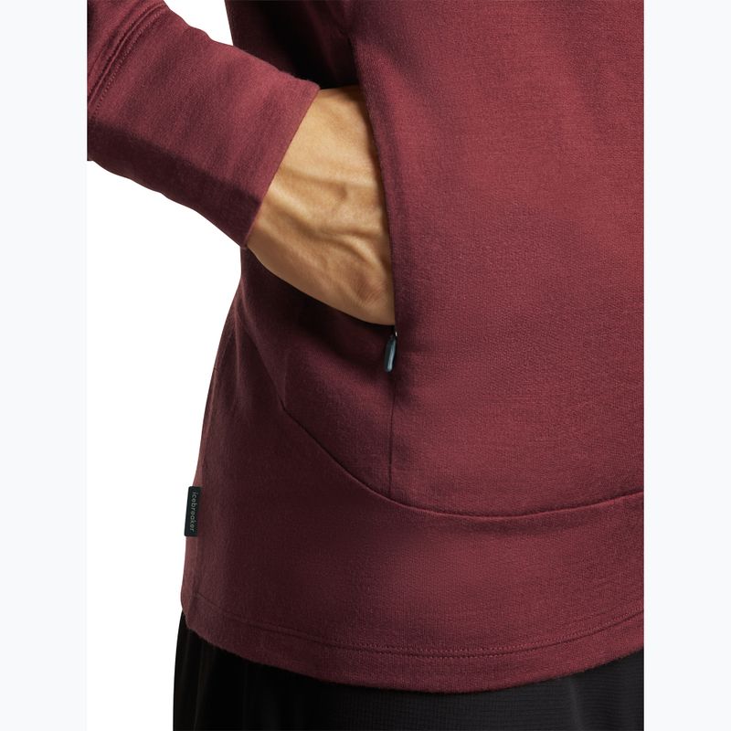 Felpa da uomo Icebreaker Merino 260 Quantum IV LS Zip Hoodie port/agate 9