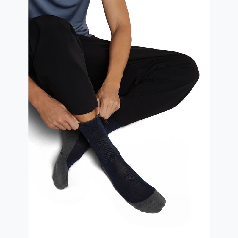 Calze da uomo Icebreaker Merino Hike+ Medium Crew midnight navy/obsidian 4
