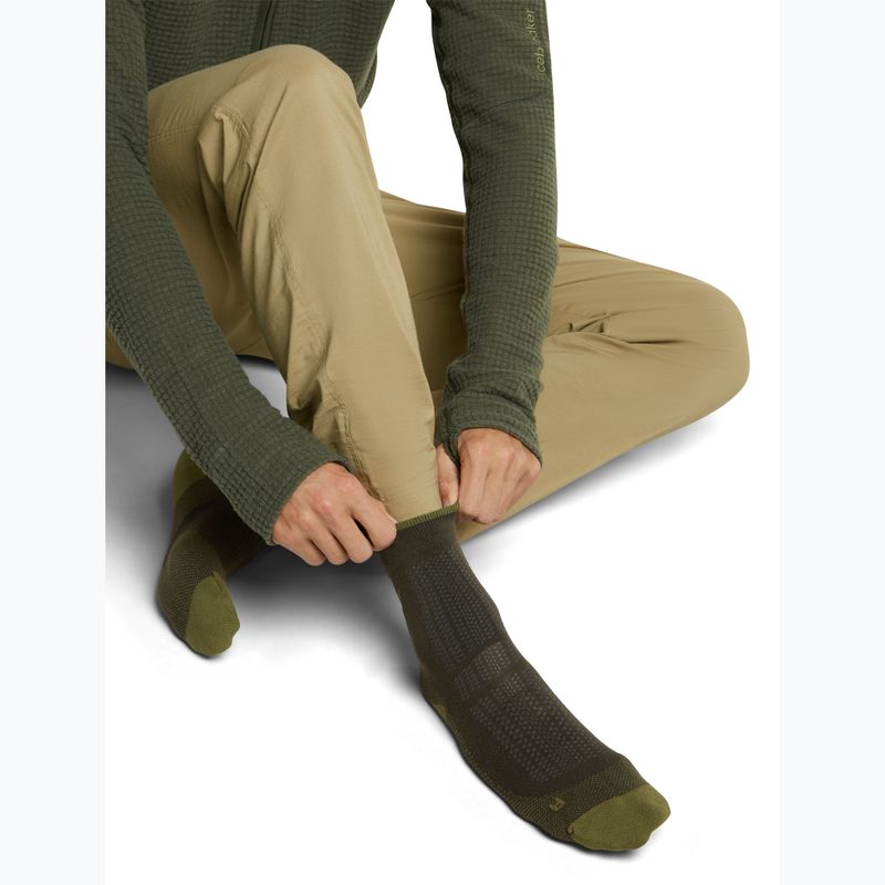 Calze da uomo Icebreaker Merino Hike+ Ultralight Quarter dark loden/sphagnum 4