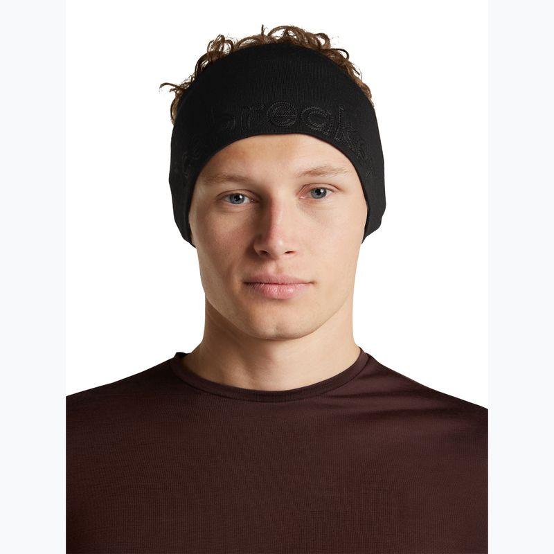 Fascia per la testa icebreaker Merino 260 Tech black 4