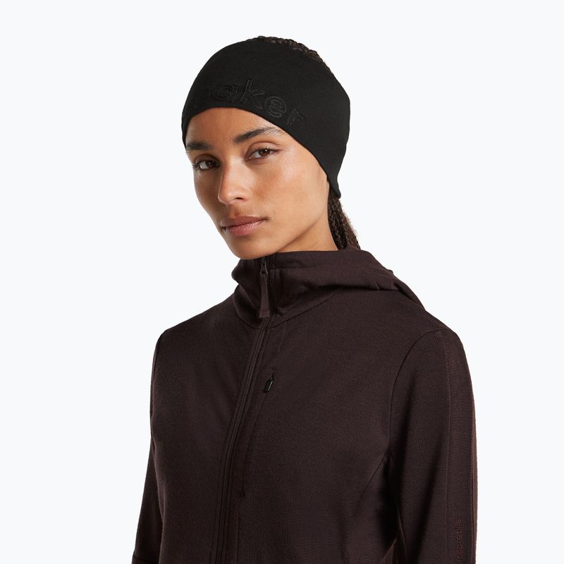 Fascia per la testa icebreaker Merino 260 Tech black 7