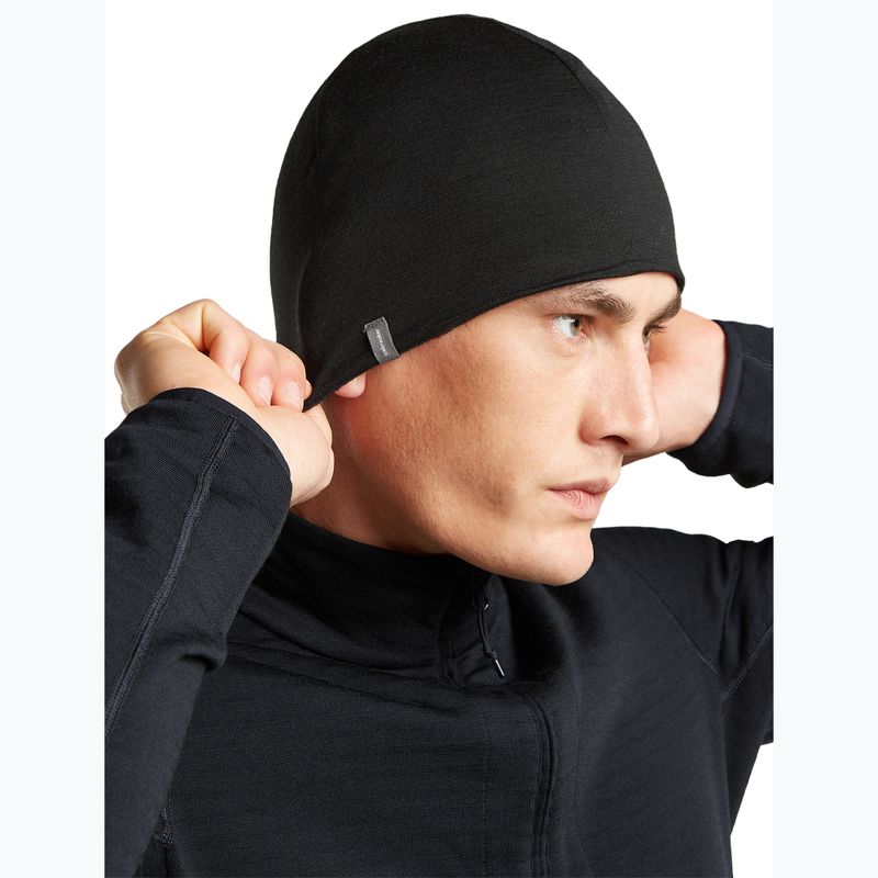 Cappello icebreaker Merino 260 Oasis Vertex Reversible Beanie Chillwave black/obsidian 8