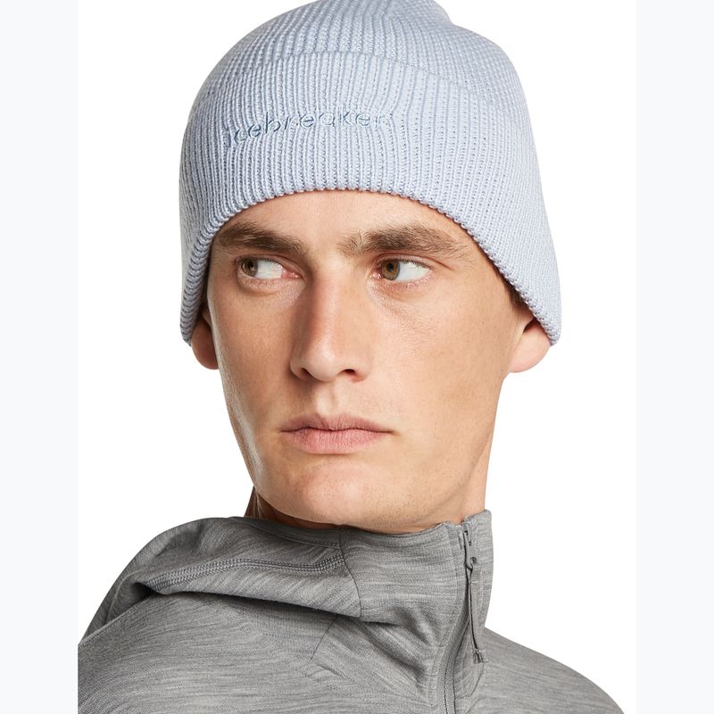 Cappello invernale icebreaker Merino All Day Toque Beanie zinc blue 4