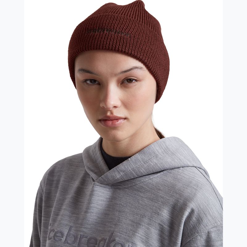 Cappello invernale icebreaker Merino All Day Toque Beanie port/bittersweet 7