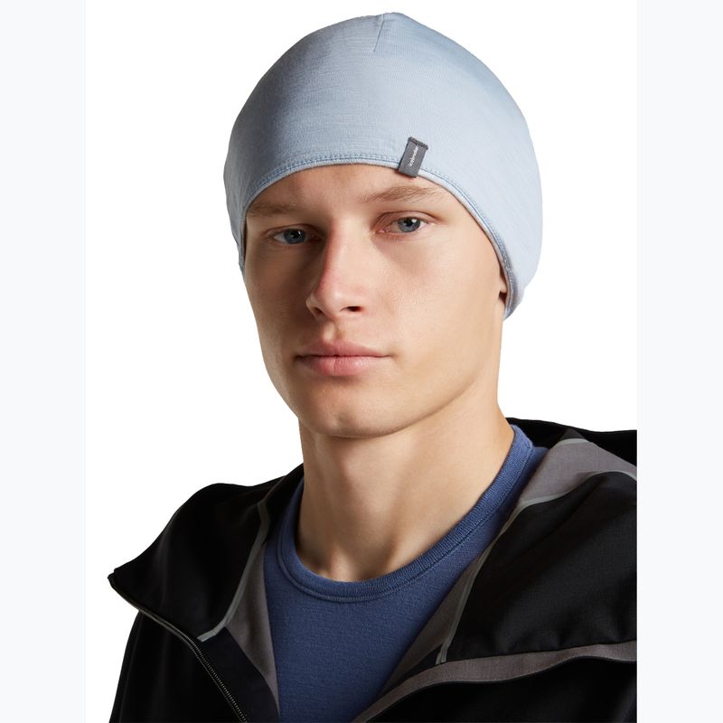 Cappello icebreaker Merino 260 Oasis Vertex Reversible Beanie Chillwave snow/zinc blue 6