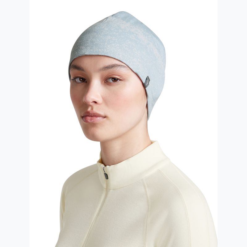 Cappello icebreaker Merino 260 Oasis Vertex Reversible Beanie Chillwave snow/zinc blue 9