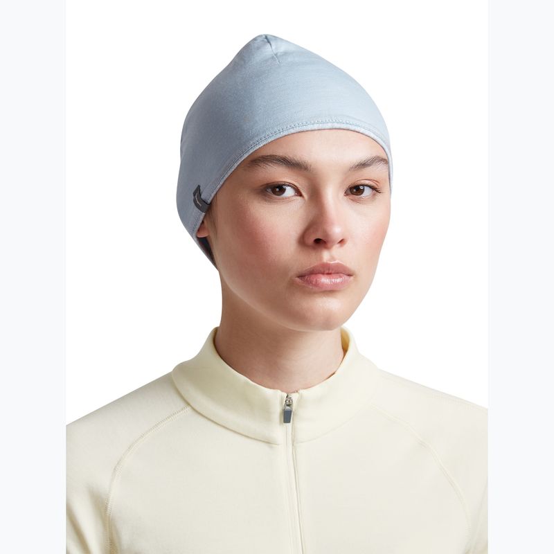 Cappello icebreaker Merino 260 Oasis Vertex Reversible Beanie Chillwave snow/zinc blue 10
