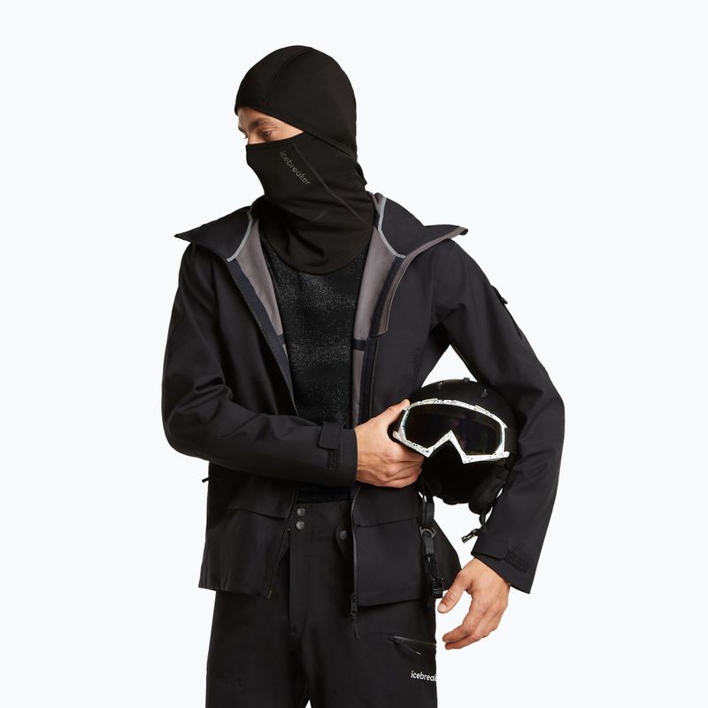 Passamontagna Icebreaker Merino 360 RealFleece Elemental Balaclava black 3
