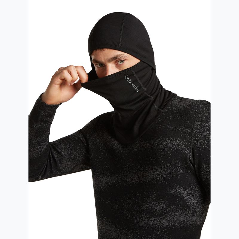 Passamontagna Icebreaker Merino 360 RealFleece Elemental Balaclava black 4