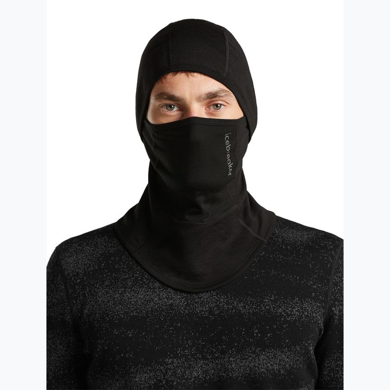 Passamontagna Icebreaker Merino 360 RealFleece Elemental Balaclava black 5