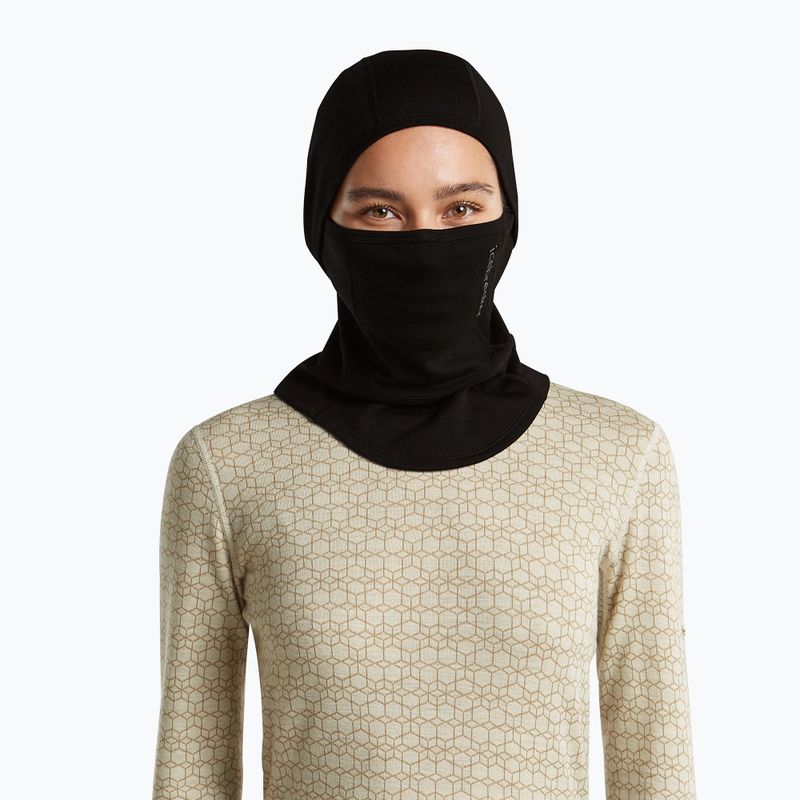 Passamontagna Icebreaker Merino 360 RealFleece Elemental Balaclava black 7
