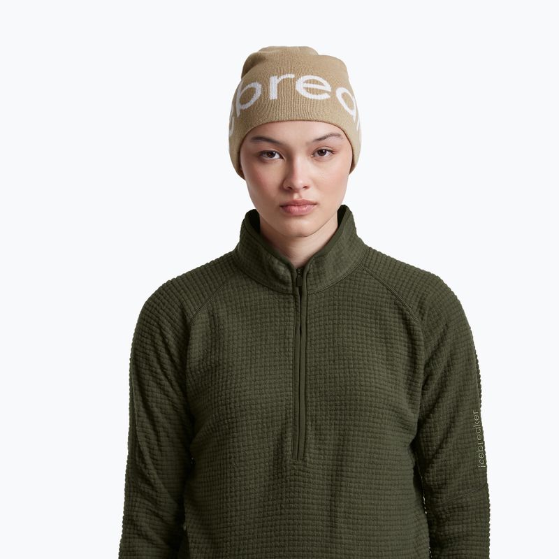 Cappello invernale icebreaker Merino Icebreaker Beanie cumin/ecru heather 5