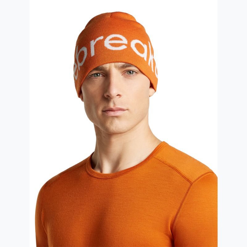 Cappello invernale icebreaker Merino Icebreaker Beanie spice/ecru heather 3