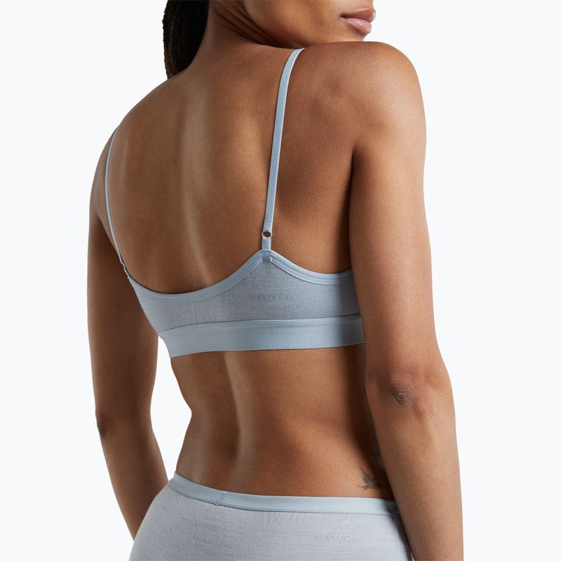 Reggiseno termico icebreaker Merino 150 Siren Bra Inserts zinc blue 6
