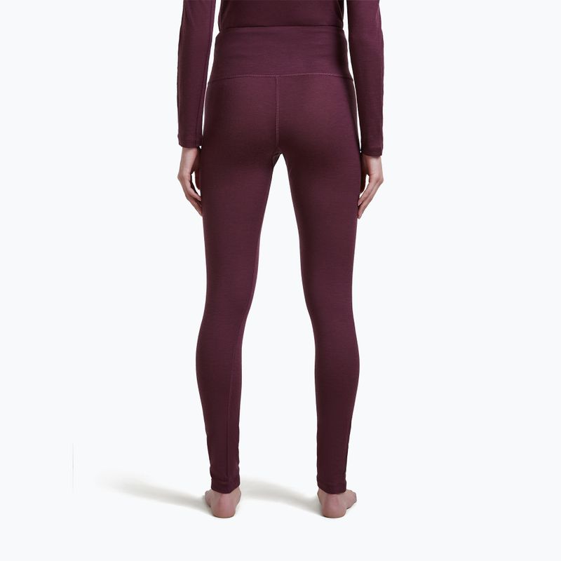 Pantaloni termici da donna Icebreaker Merino 200 Oasis High Rise Leggins dark berry 3