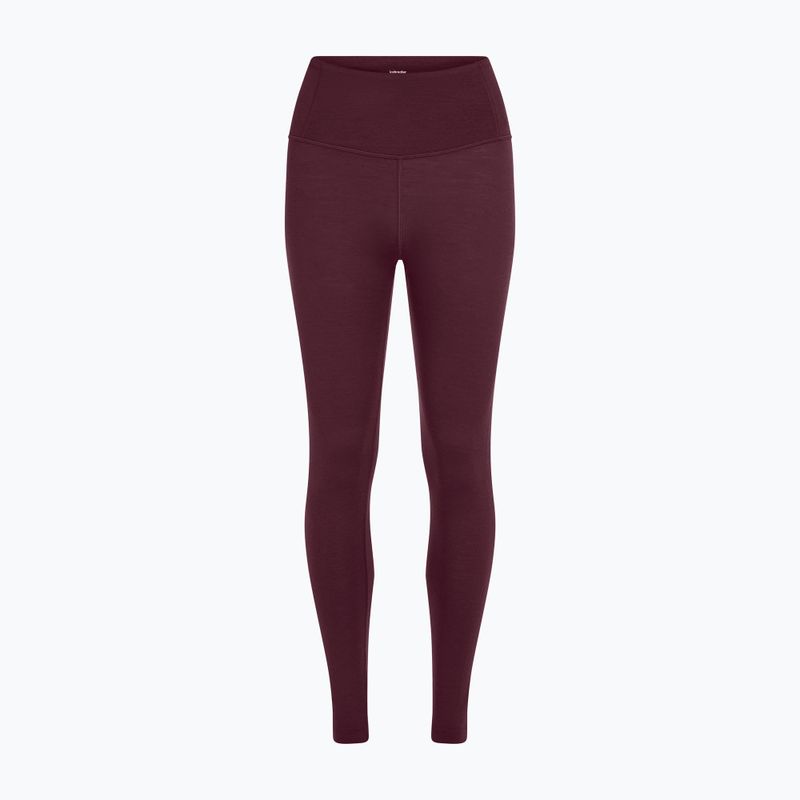 Pantaloni termici da donna Icebreaker Merino 200 Oasis High Rise Leggins dark berry 6