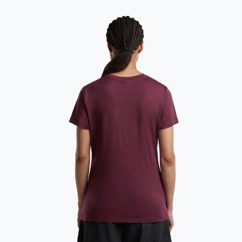 Maglia da trekking da donna icebreaker Merino 150 Tech Lite III dark berry 3