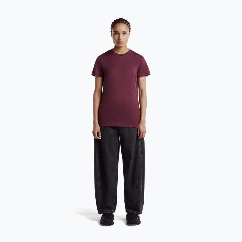 Maglia da trekking da donna icebreaker Merino 150 Tech Lite III dark berry 4