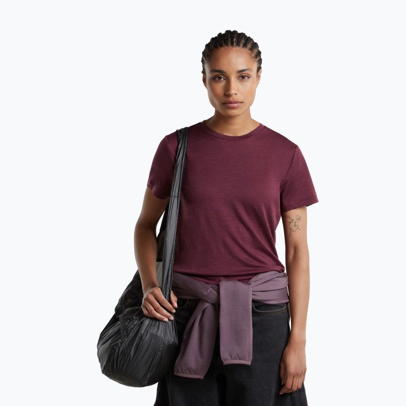 Maglia da trekking da donna icebreaker Merino 150 Tech Lite III dark berry 5