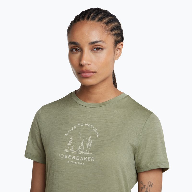 Maglia termica da donna Icebreaker Merino 150 Tech Lite Peaceful Pass Lichen 6
