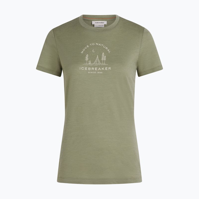 Maglia termica da donna Icebreaker Merino 150 Tech Lite Peaceful Pass Lichen 7