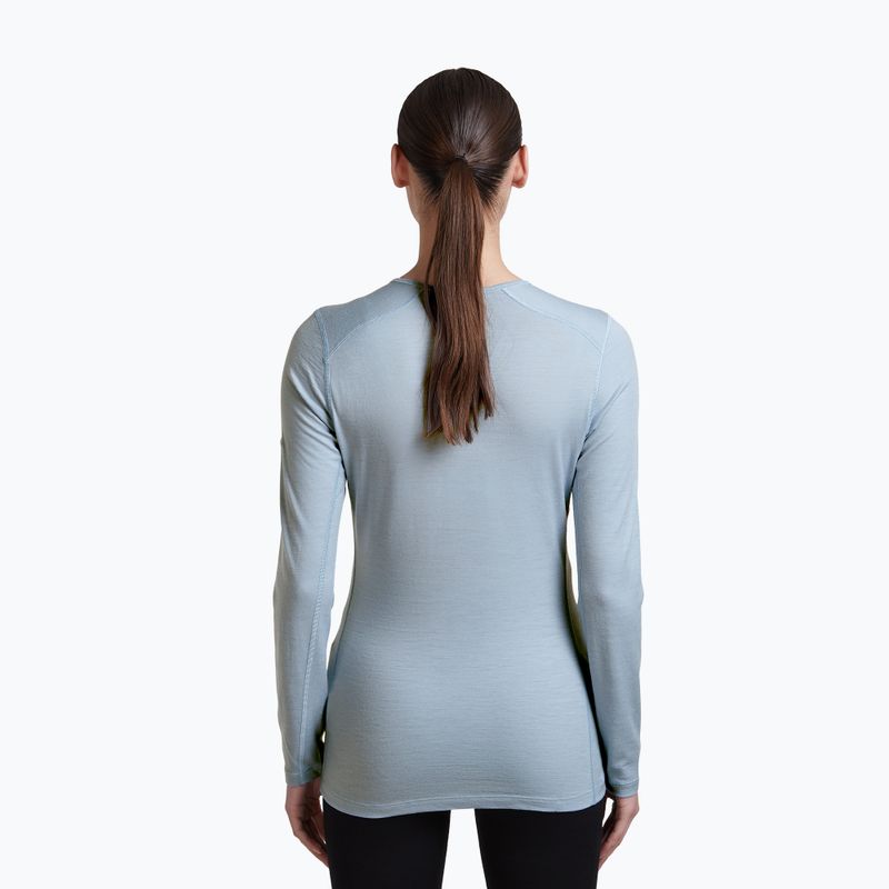 Felpa termica donna Icebreaker 200 Oasis Crewe Zinc Blue 3