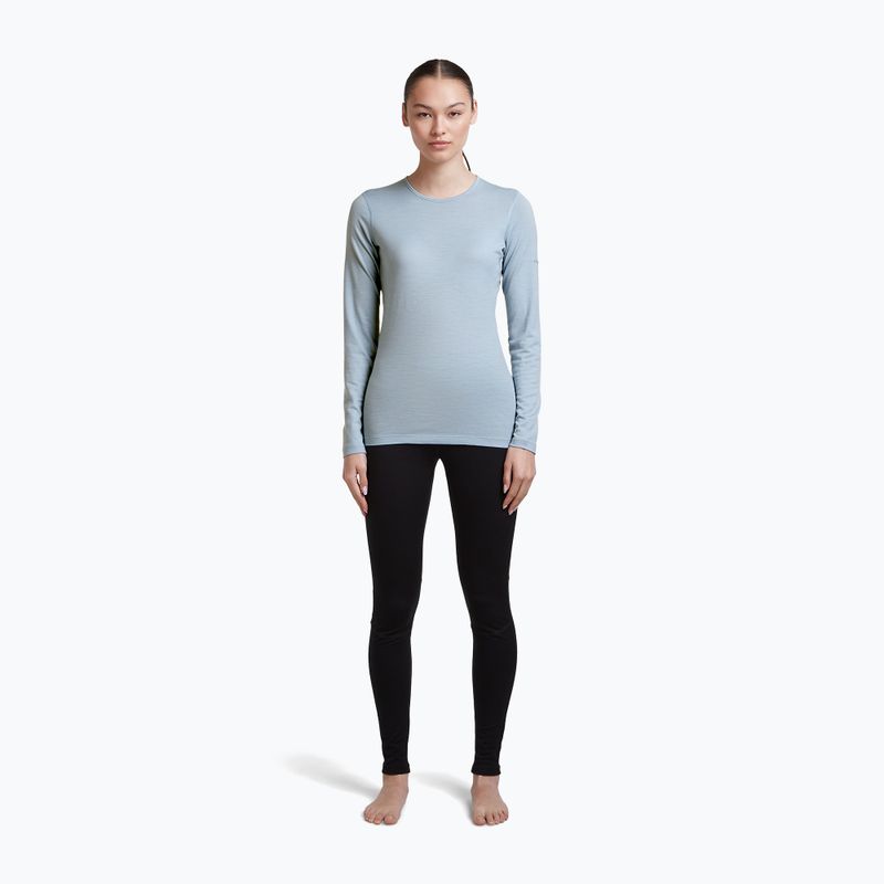 Felpa termica donna Icebreaker 200 Oasis Crewe Zinc Blue 4