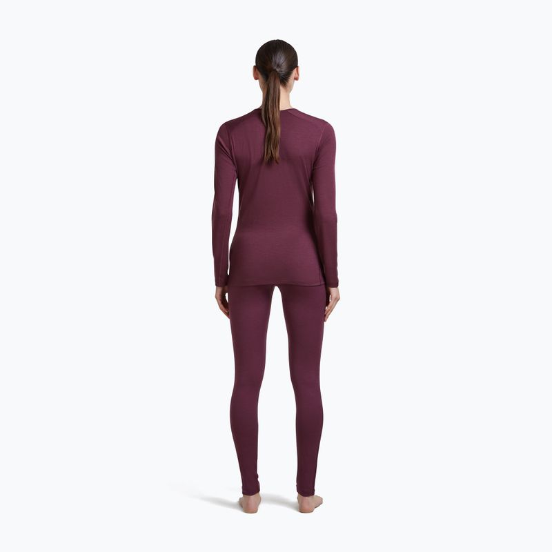 Felpa termica donna Icebreaker 200 Oasis Crewe Dark Berry 5