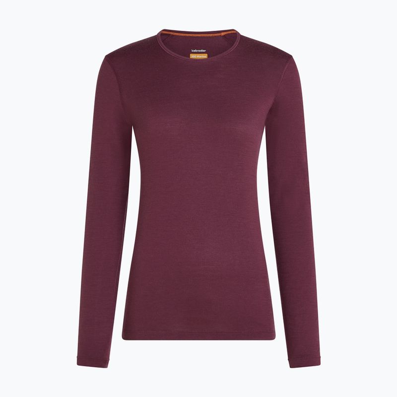 Felpa termica donna Icebreaker 200 Oasis Crewe Dark Berry 7