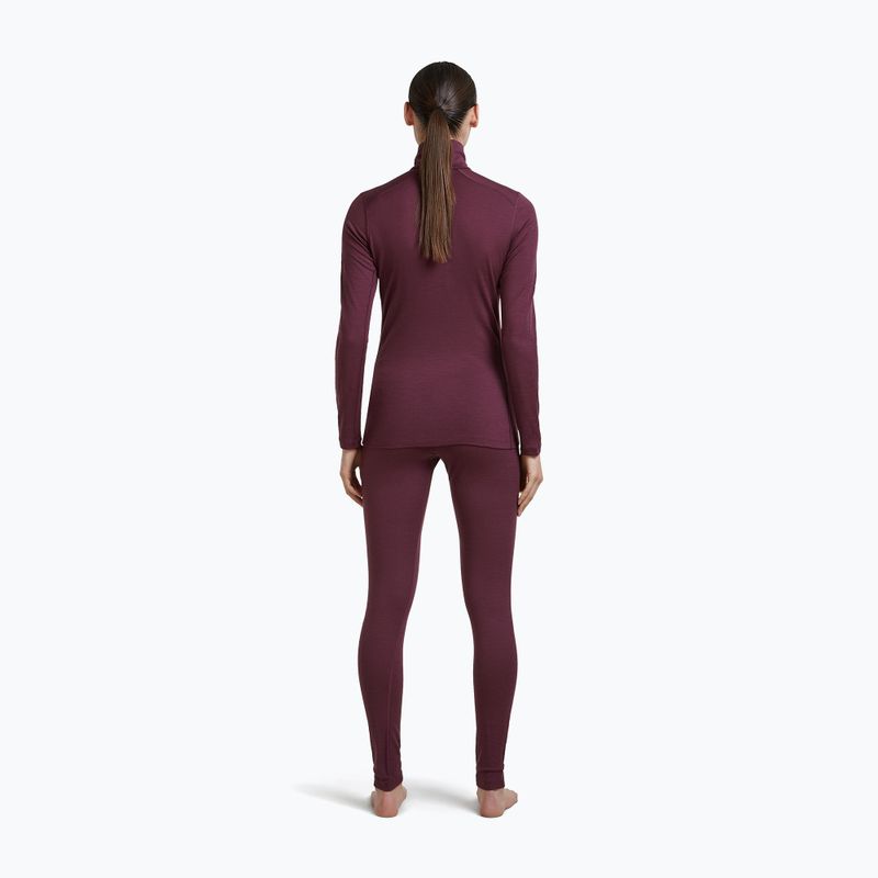 Felpa termica donna Icebreaker 200 Oasis LS Half Zip dark berry 5