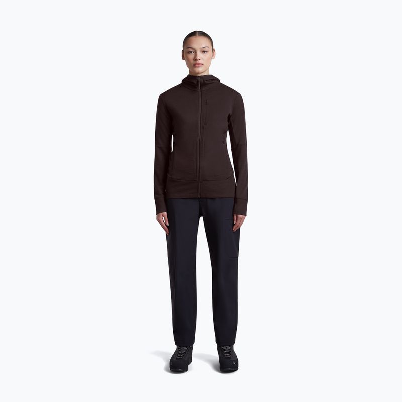 Felpa donna Icebreaker Merino 260 Quantum IV LS Zip Hoodie bittersweet 4