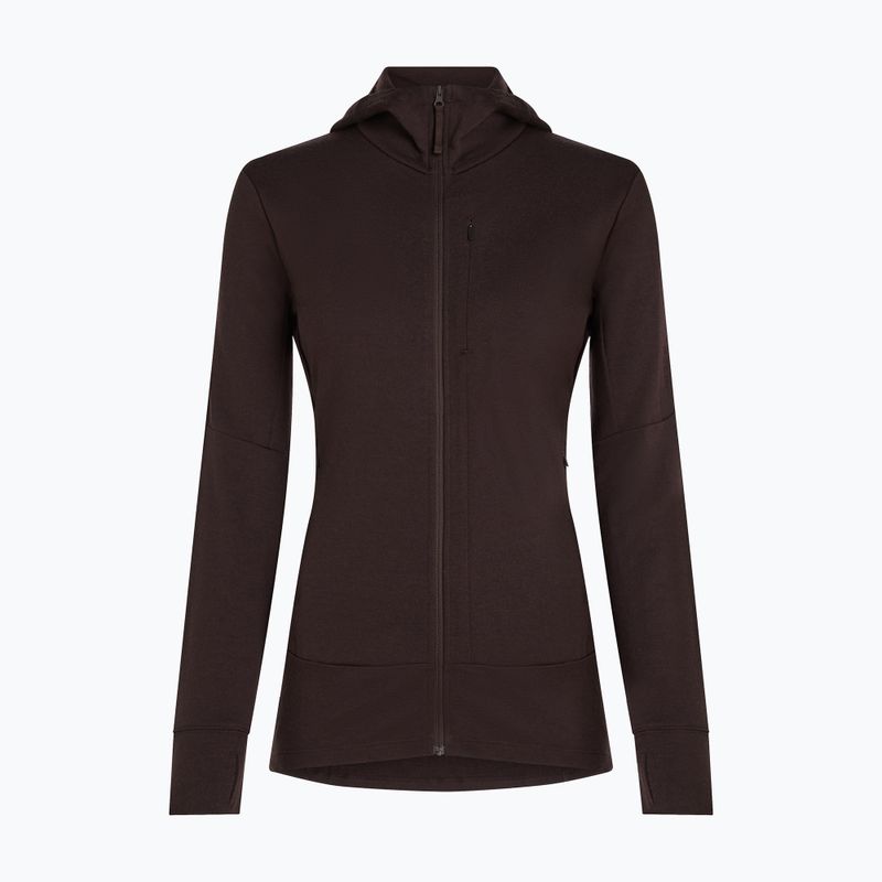 Felpa donna Icebreaker Merino 260 Quantum IV LS Zip Hoodie bittersweet 9