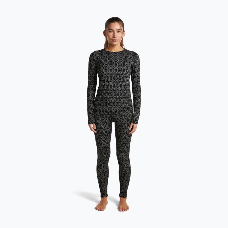 Pantaloni termici da donna icebreaker Merino 260 Tech Vertex High Rise black/snow 2