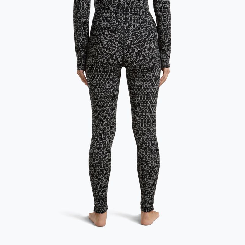 Pantaloni termici da donna icebreaker Merino 260 Tech Vertex High Rise black/snow 3