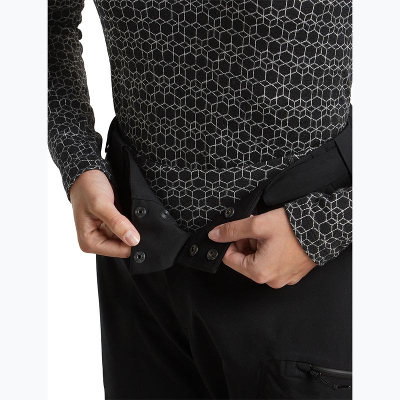 Pantaloni termici da donna icebreaker Merino 260 Tech Vertex High Rise black/snow 4