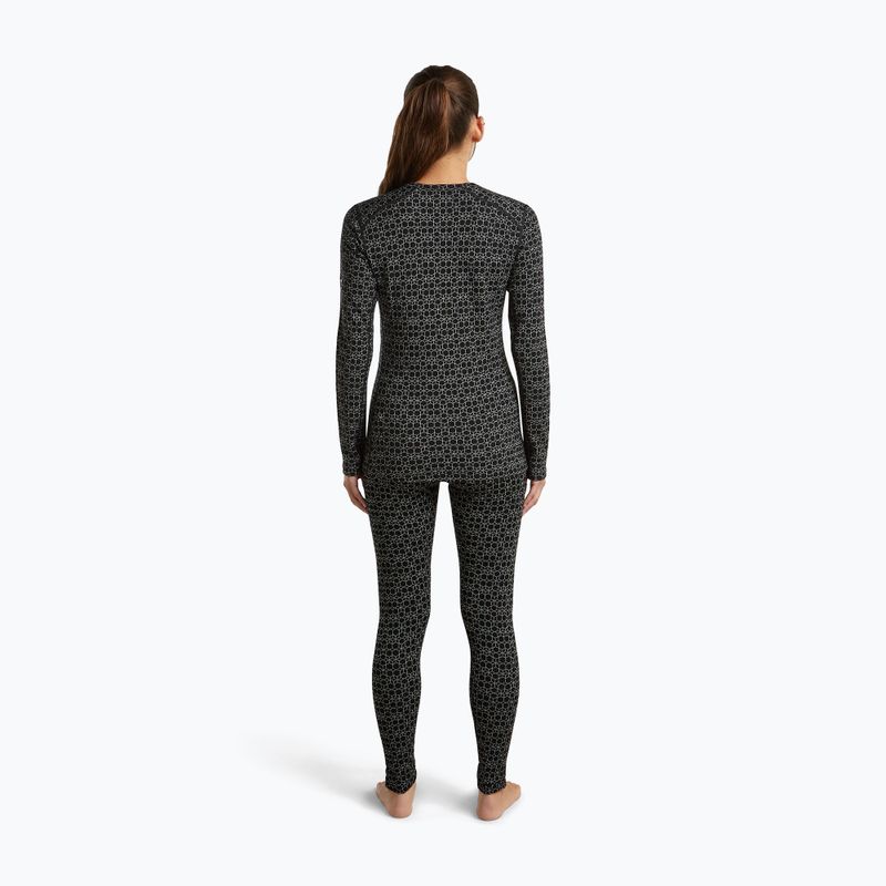 Felpa termica donna Icebreaker Merino 260 Tech Vertex Crewe Black/Snow 4