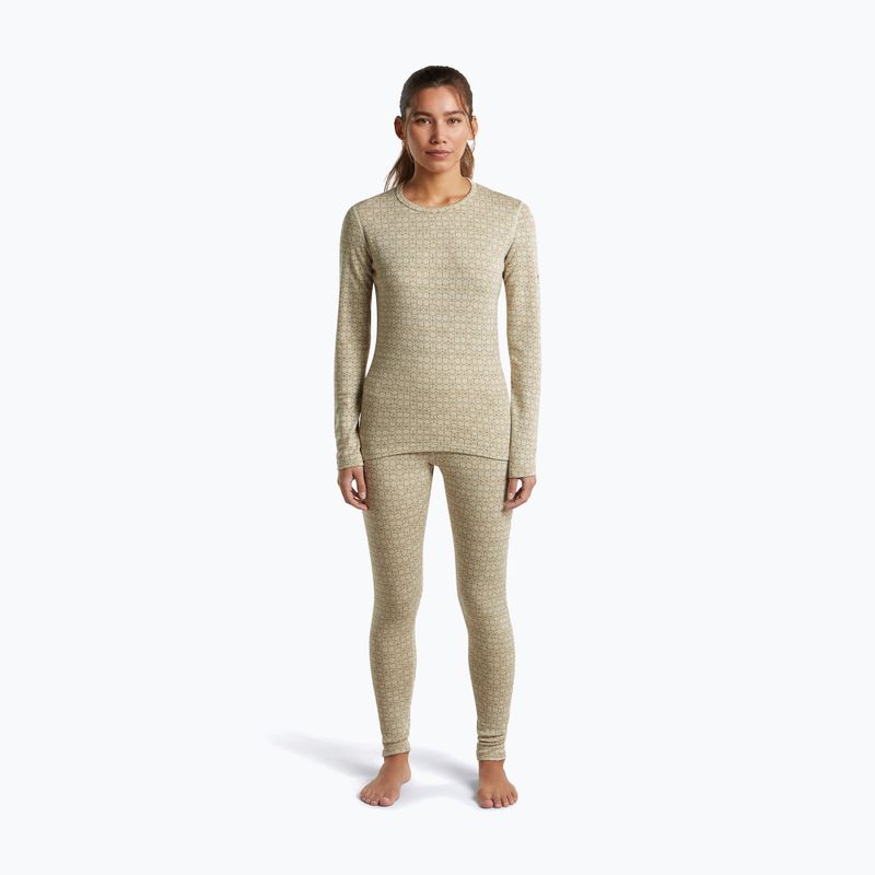 Felpa termica donna Icebreaker Merino 260 Tech Vertex Crewe Undyed/Cumin 2